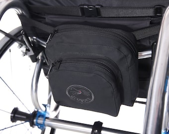 Petit sac noir pour fauteuil roulant S