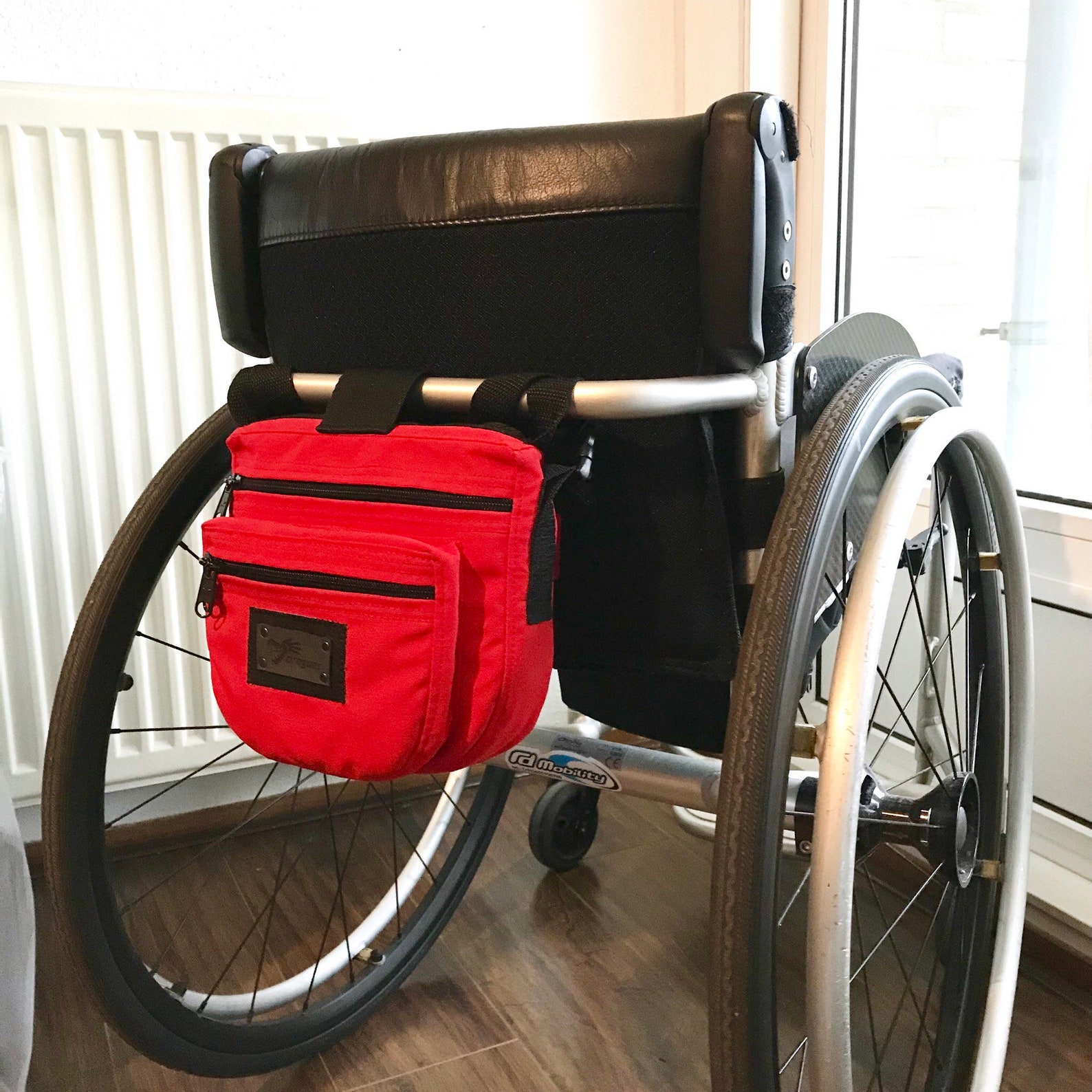 Wheelchair H hanging bag safe underseat pouch disability Etsy
