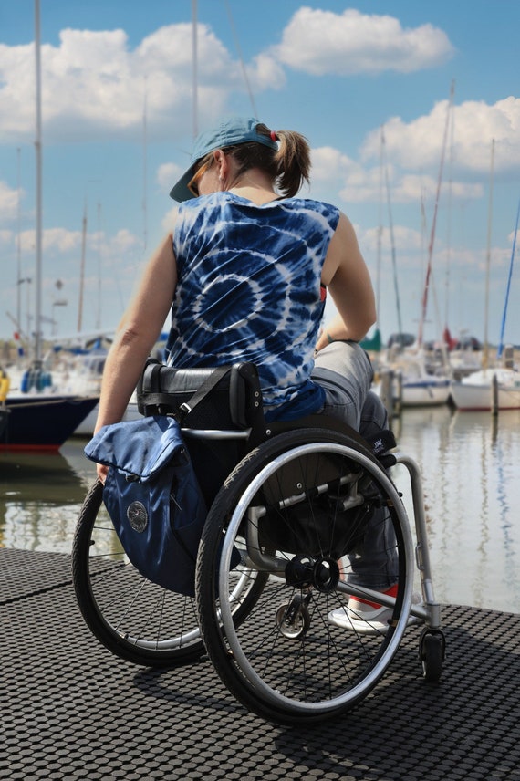 Rollstuhl-Rucksack angepasst sichere Tasche zwei-in-einem behinderten  Accessoire einfacher Zugang Handicap einfache Mobilität Alltagsreisen -  .de