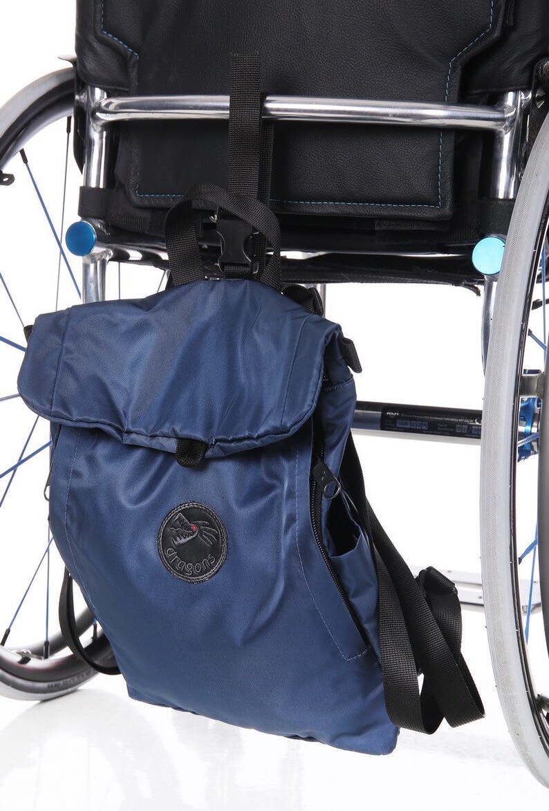 Wheelchair Backpack Adapted Safe Bag Twoinone Disabled Accessory Easy