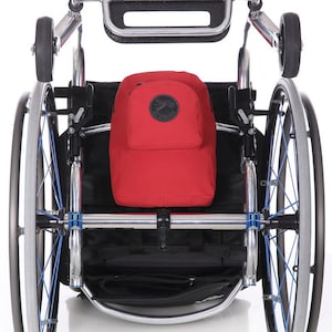 Wheelchair L red Medical bag under seat pouch large underneath handicap accessory rigid chair removable anti thief active chair stuff
