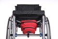 Wheelchair S red small bag safe Under Seat Pouch handicap accessory vinyl anti thief bag travel mobility disability everyday use easy access product logo