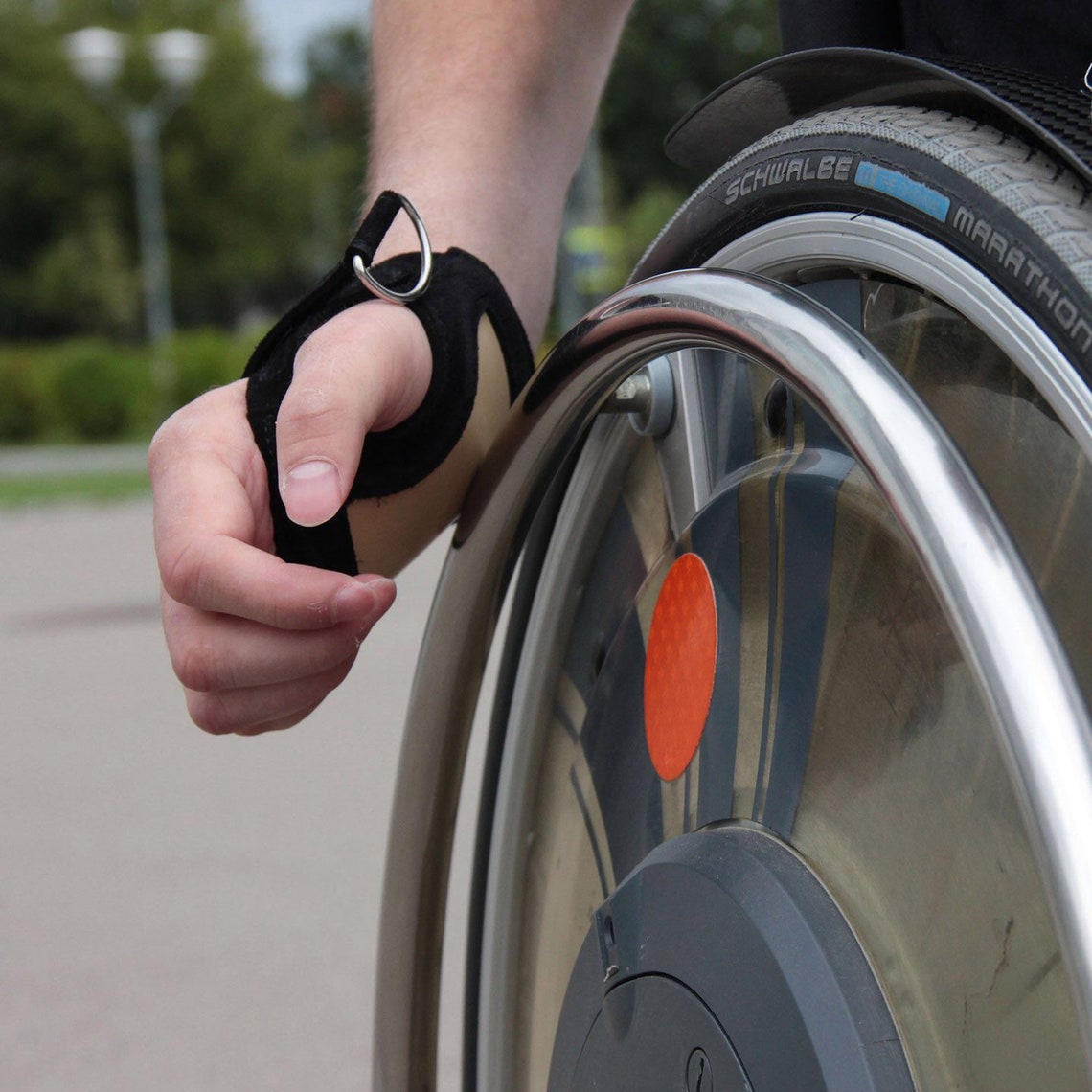 Wheelchair Gloves Easy Push Hand Protector Anti Slip Leather Etsy