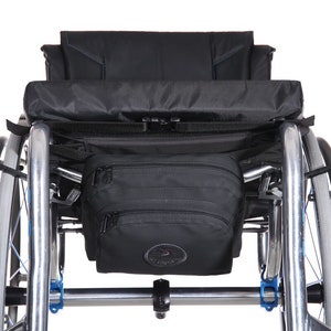 Rollstuhl M schwarz Medium Tasche Unter Sitz sicher Beutel Handikap Zubehör Dieb Reisemobilität