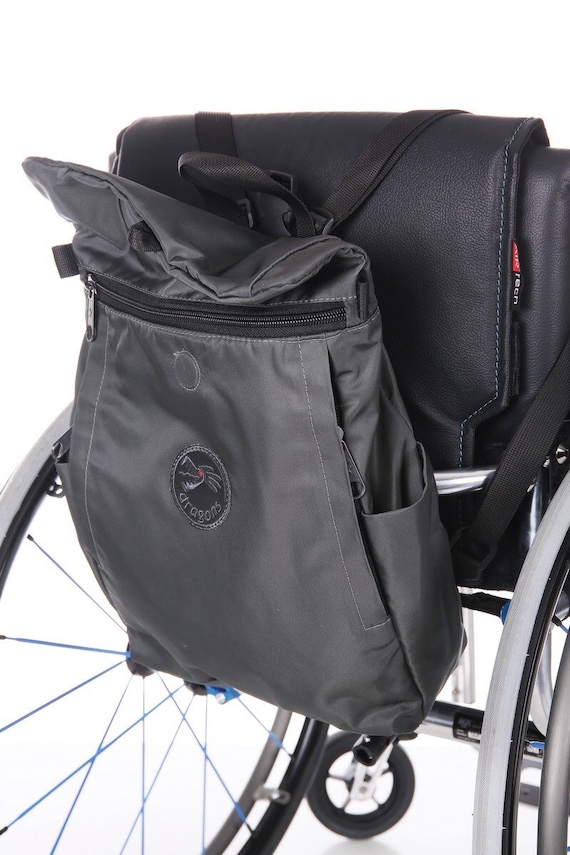 black)Wheelchair Bags For Back Of Chair Wheelchair Bag Large Capacity | eBay