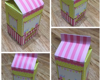 PDF Vorlage Pink Lemonade Party/ Lemonade Stand Treat Box (personalisiert & diy) Printable by You (Details in der Beschreibung) Milchkarton