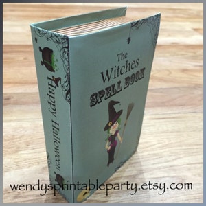INSTANT Download - Set of 2 Witches Spell Book / Halloween Treat Box ...