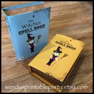 INSTANT Download - Set of 2 Witches Spell Book / Halloween Treat Box ...
