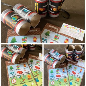PDF Templates Personalized Camping Scavenger Hunt With Matching ...