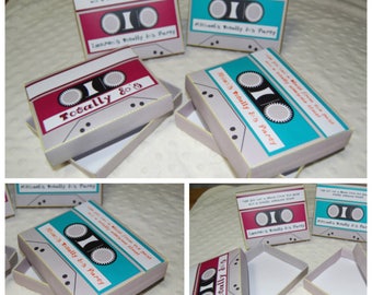 Printable cassette tape box template