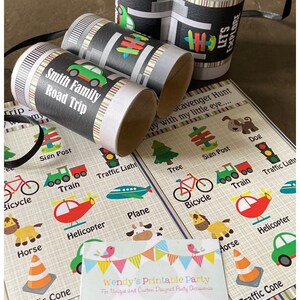 PDF Templates Personalized Road Trip Scavenger Hunt With Matching ...