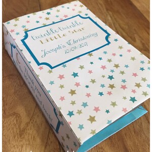 PDF Template Personalised Twinkle Twinkle Little Star Book Treat Box ...