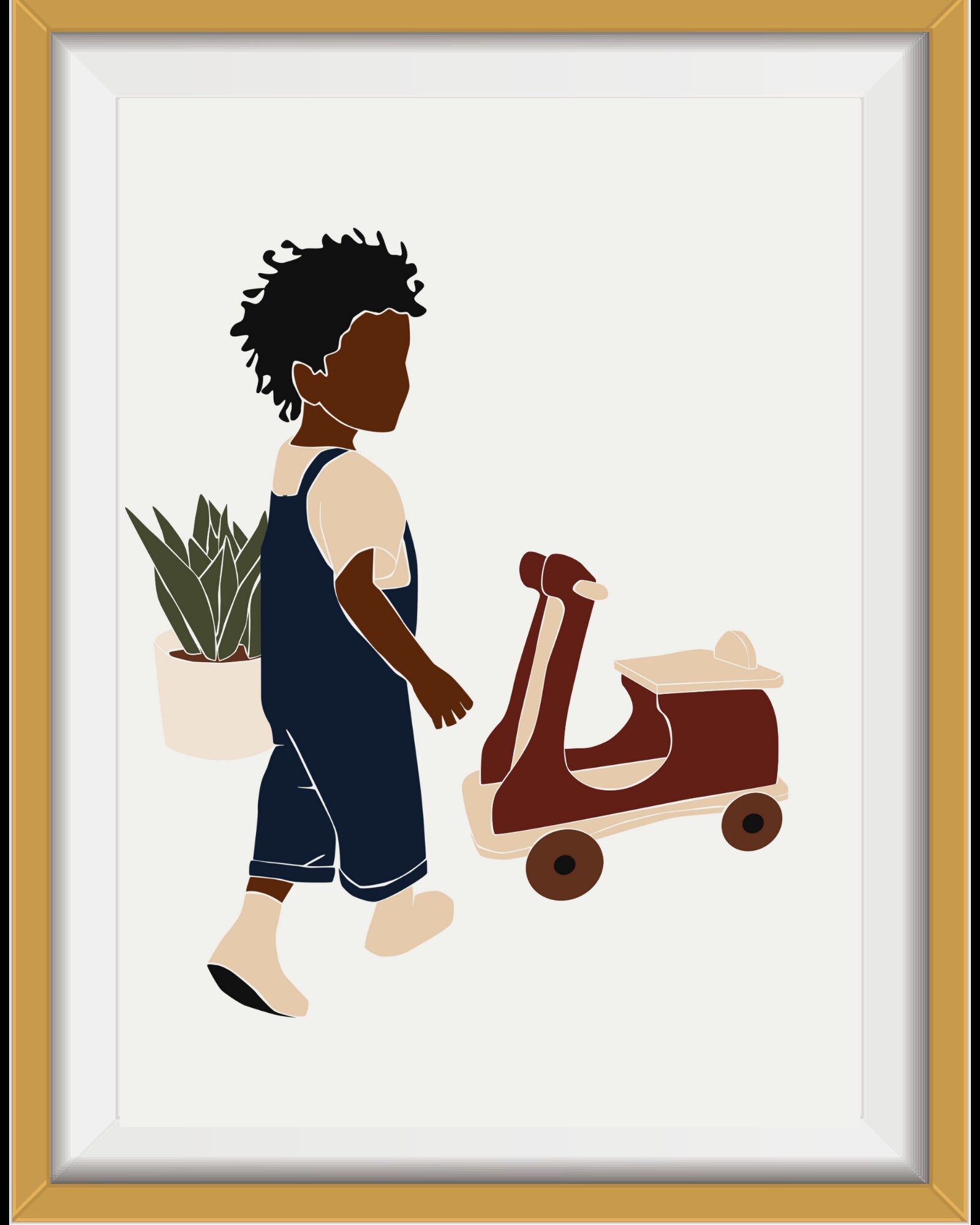 African American Children's Art Personalized Nursery Printable Gift ...