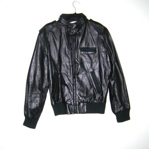 Members Only Mens Olive Green Leather Bomber Jacket Racer Members Only Mens Olive Green Leather Bomber Jacket Racer
