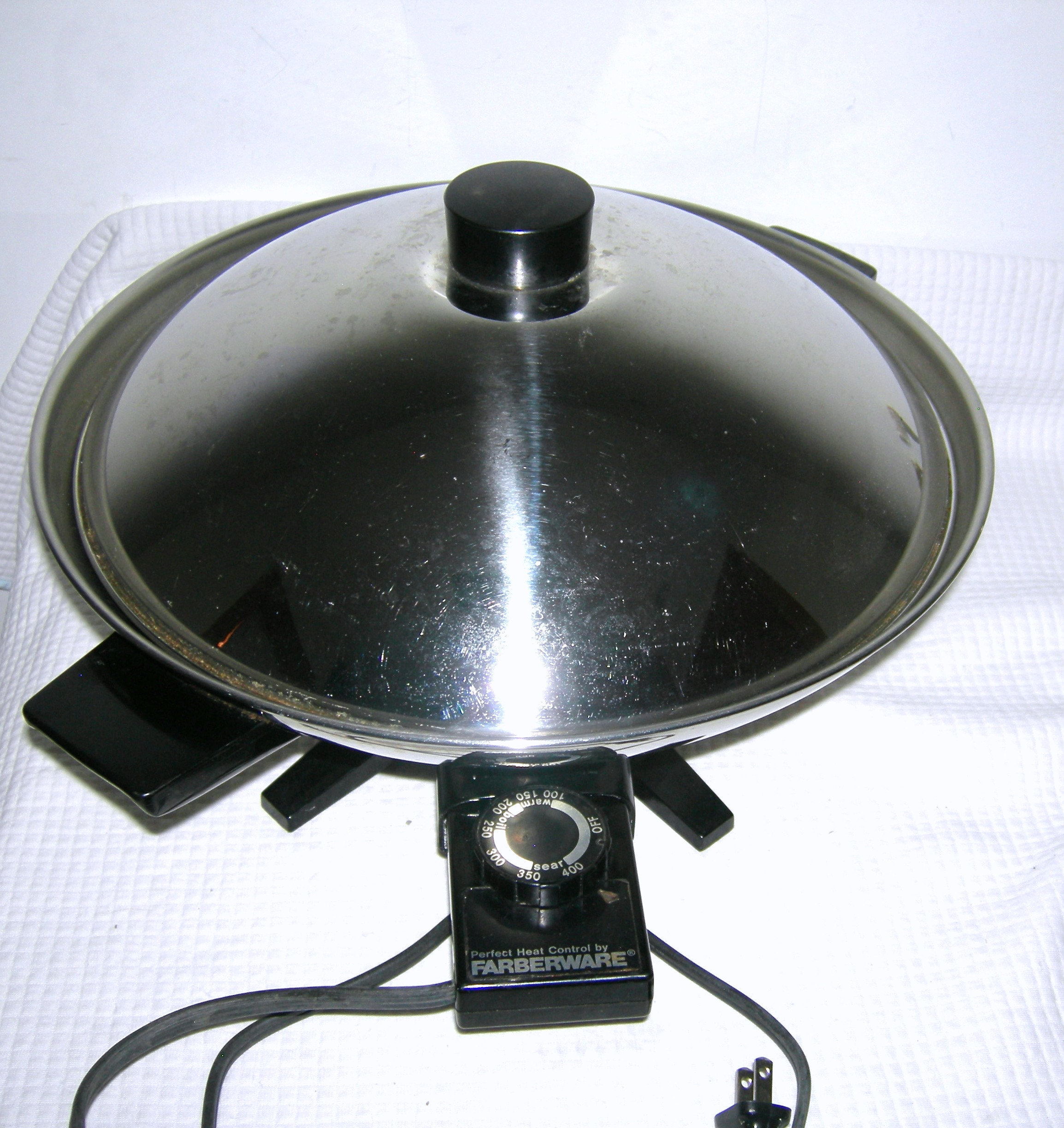 Vintage Farberware WOK 14 Electric Skillet Cord Model 321 Frying Pan