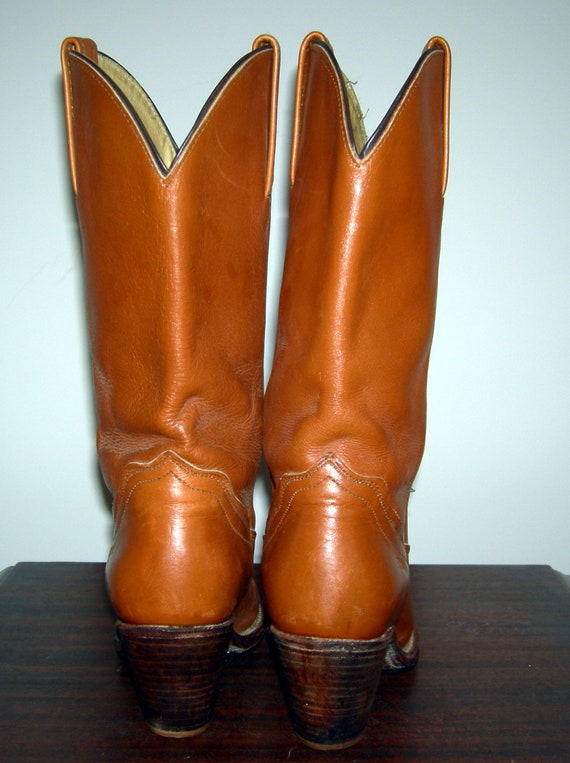 FRYE Boots Vintage 1970s/ 1980s FRYE Rare Brown L… - image 7