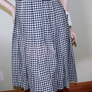 Dancing Days »J'ADORE CHAMBRAY« 50s Gingham Karo SWING SKIRT A-Linie Rock