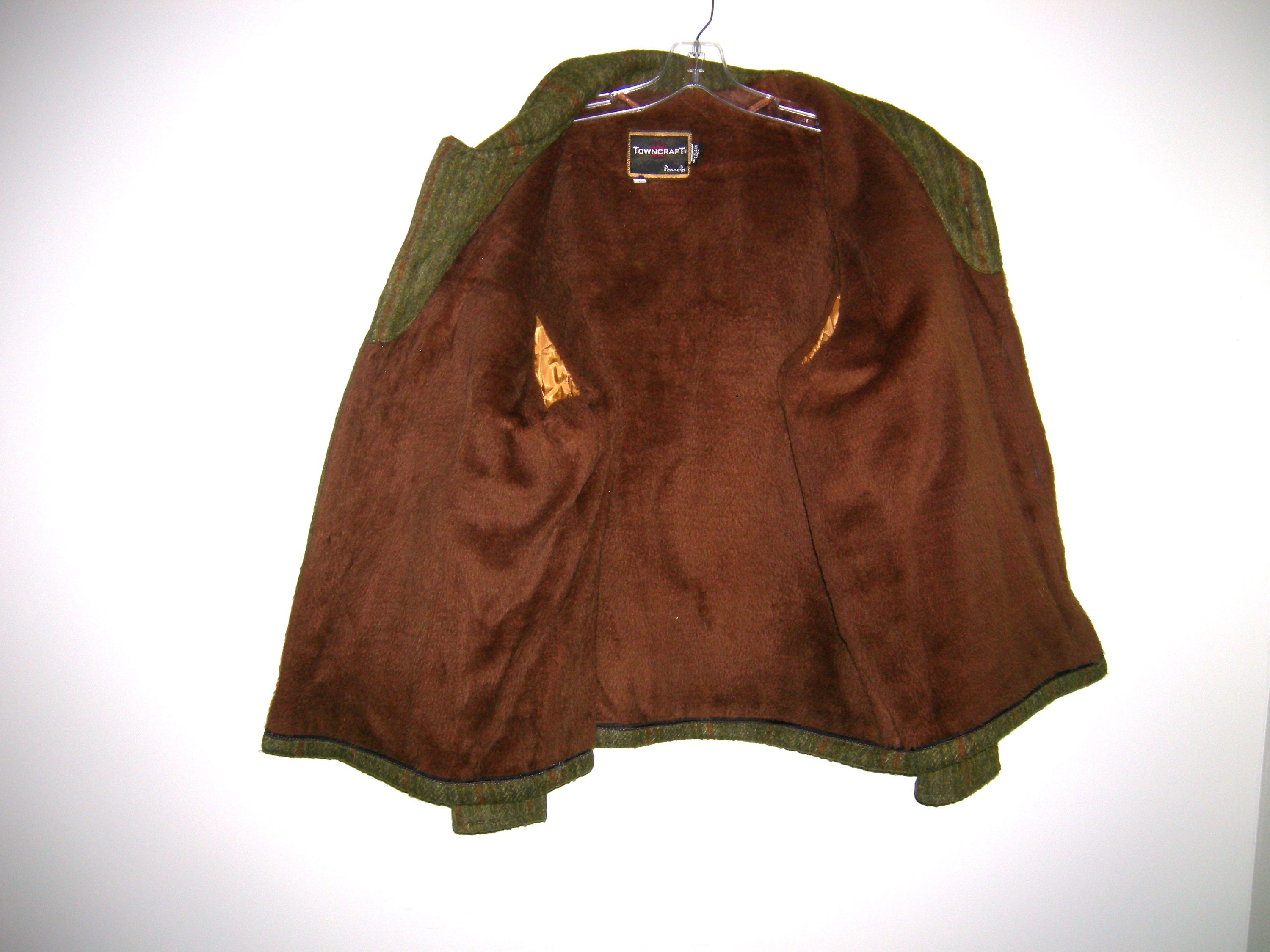 Vintage JC Penney Towncraft Jacket Rockabilly Western Notch Collar 