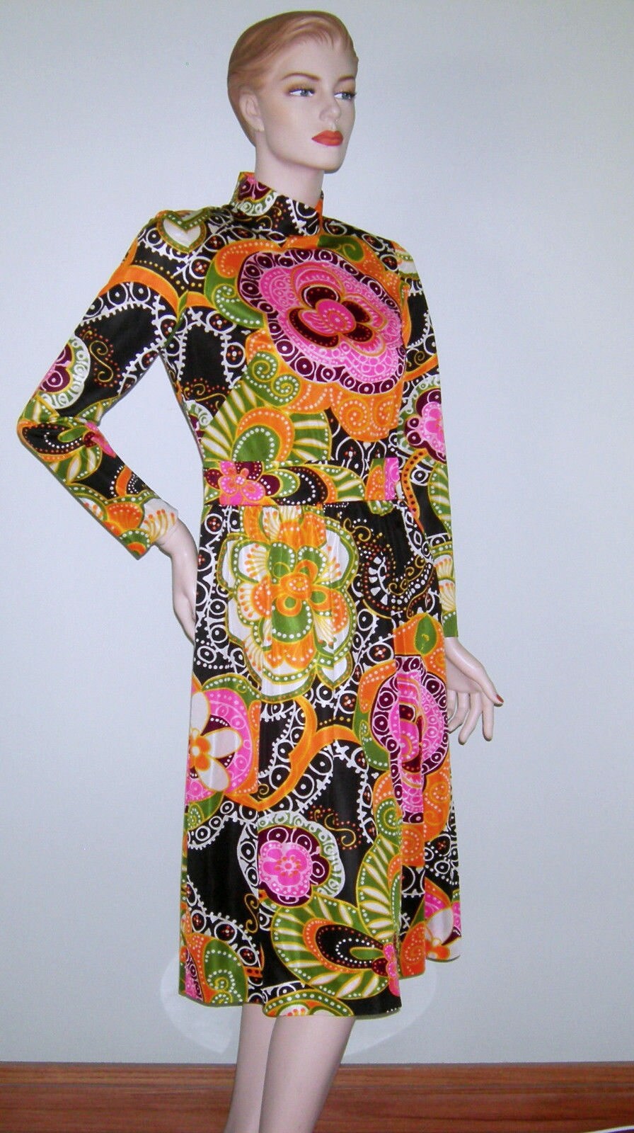 Vintage 1960s Dress/ Mod/ Psychedelic/ MISTER ROBERT Dress/ | Etsy