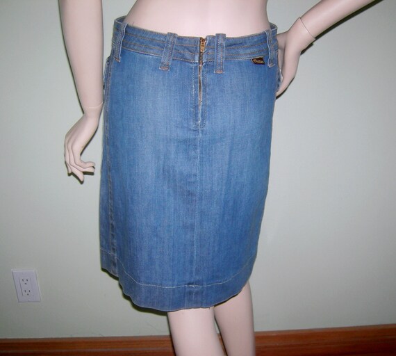 Vintage 1970s Dittos Jean Skirt/ Vintage Original… - image 5