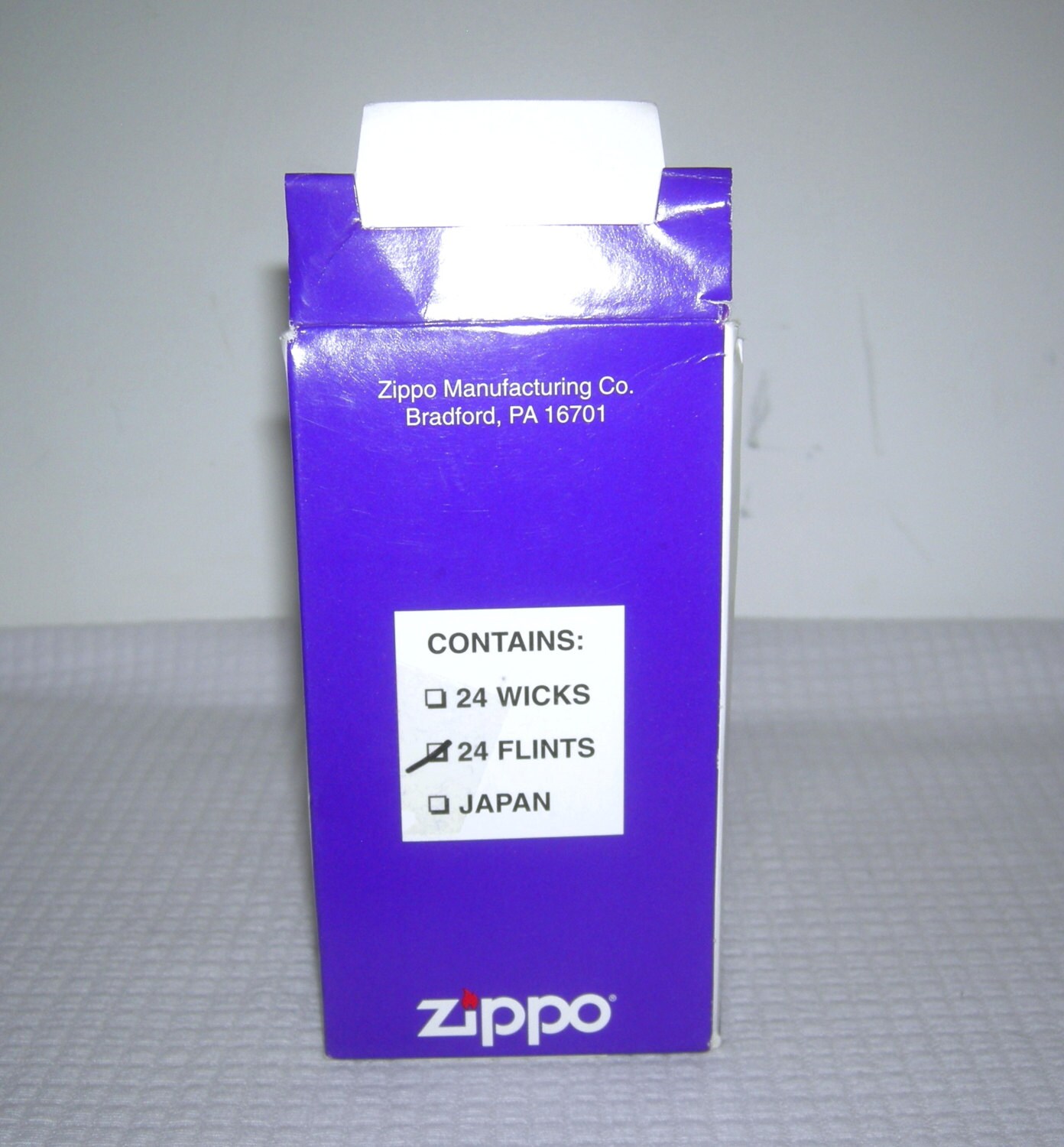 Zippo Lighter Flints Wicks Vintage NIB Display Box 13 Flint Cards 6
