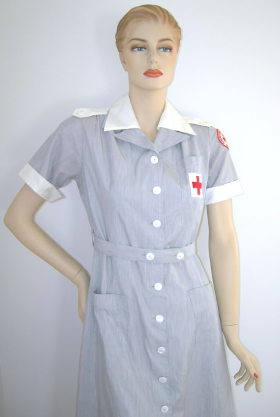 WWII Vintage 1940s 1950s AMERICAN RED Cross Unifor