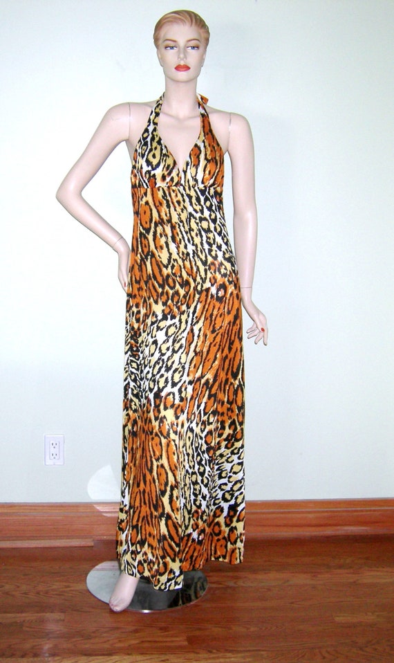 Vintage 1960s Robby Len Fashions Leopard Print Ha… - image 4