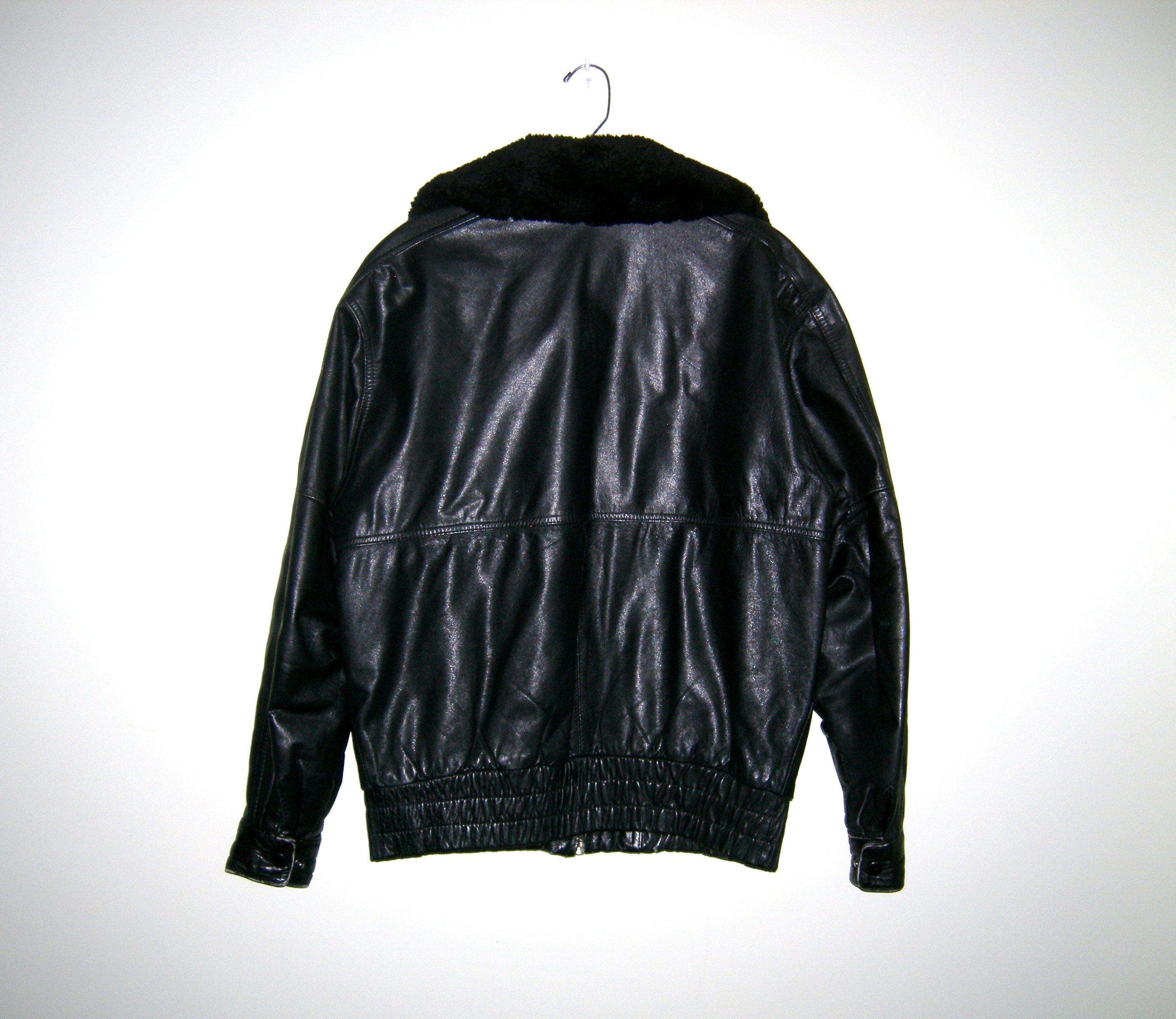 Vintage Members Only Leather Bomber Jacket, Members Only Europe