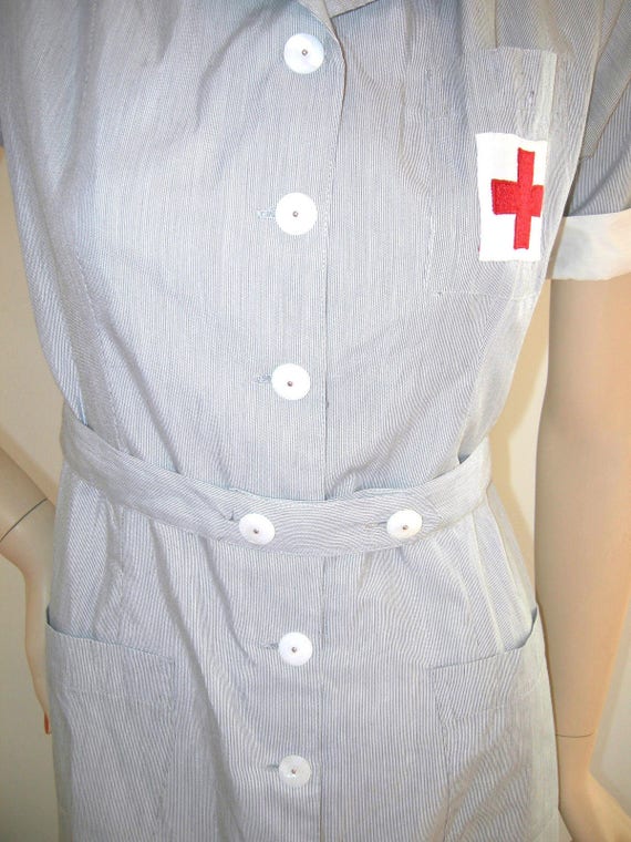 WWII Vintage 1940s 1950s AMERICAN RED Cross Unifo… - image 8