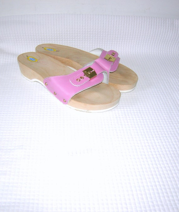 Rare Vintage 70s Dr Scholl's Wood Exercise Sandal… - image 6