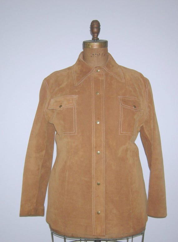 Vintage 1970s Suede Leather Rockabilly Scully Cali