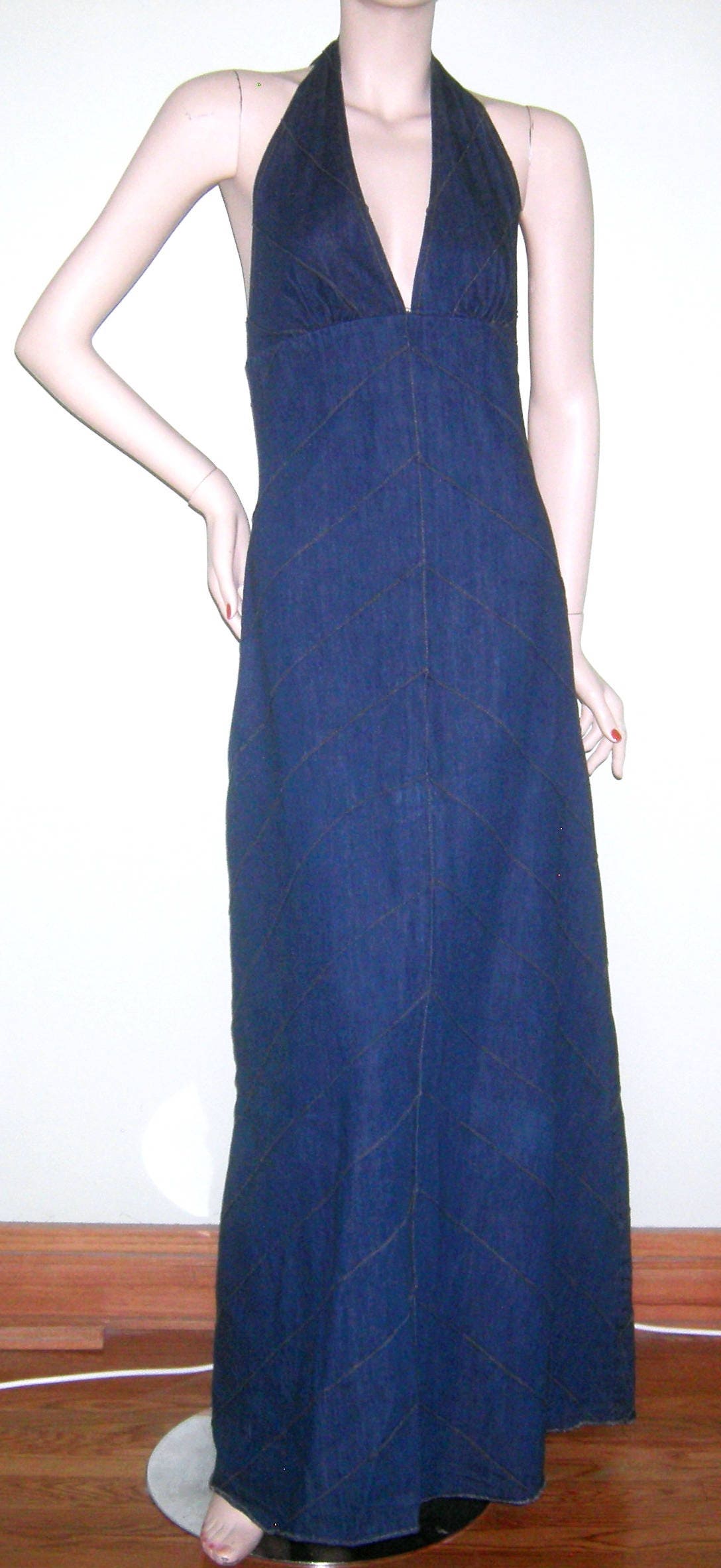 Jean halter dress 2025