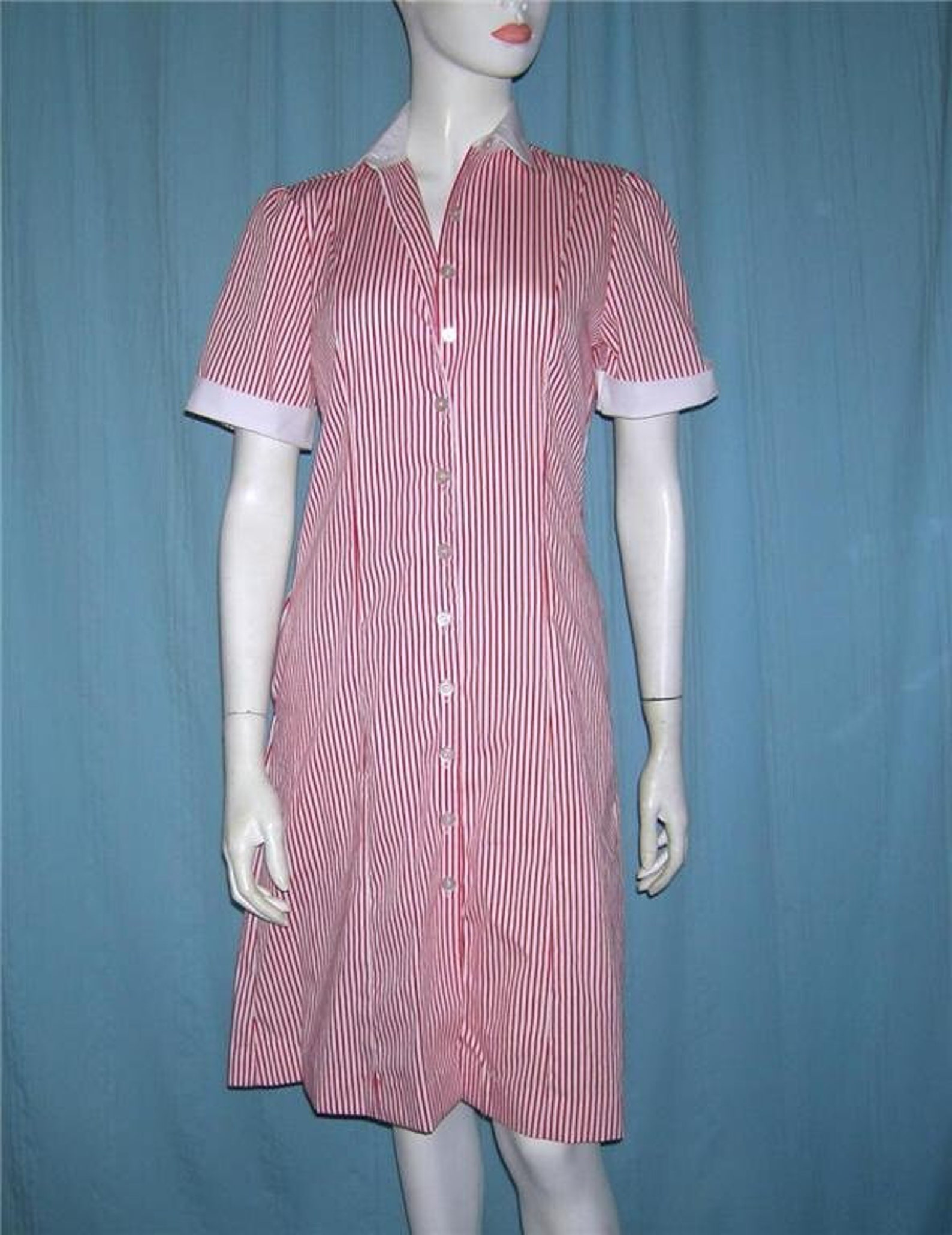 Vintage Candy Striper Bombshell Pinup VLV Striped Uniform | Etsy