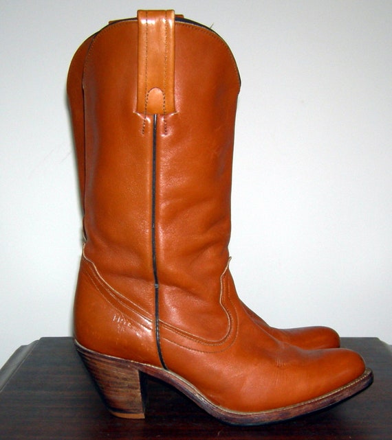 FRYE Boots Vintage 1970s/ 1980s FRYE Rare Brown L… - image 6