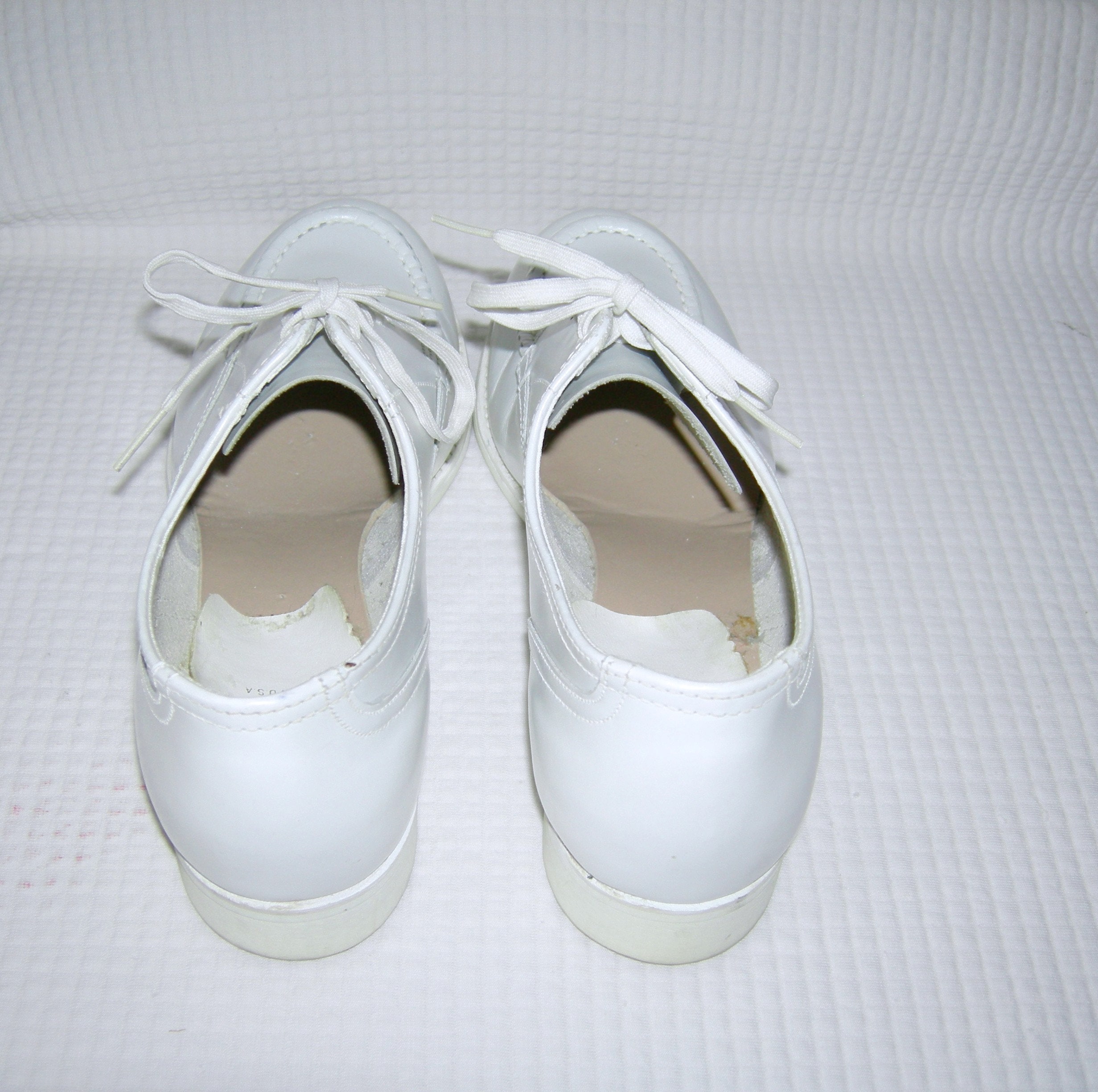 Vintage 1940s Nurses Shoe the Clinic Shoe Nursing White Leather Nurse