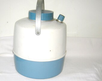 Kit De Pique-nique Vintage Thermos King Seeley – Bleu, Américain, Pour Camping Et Randonnée