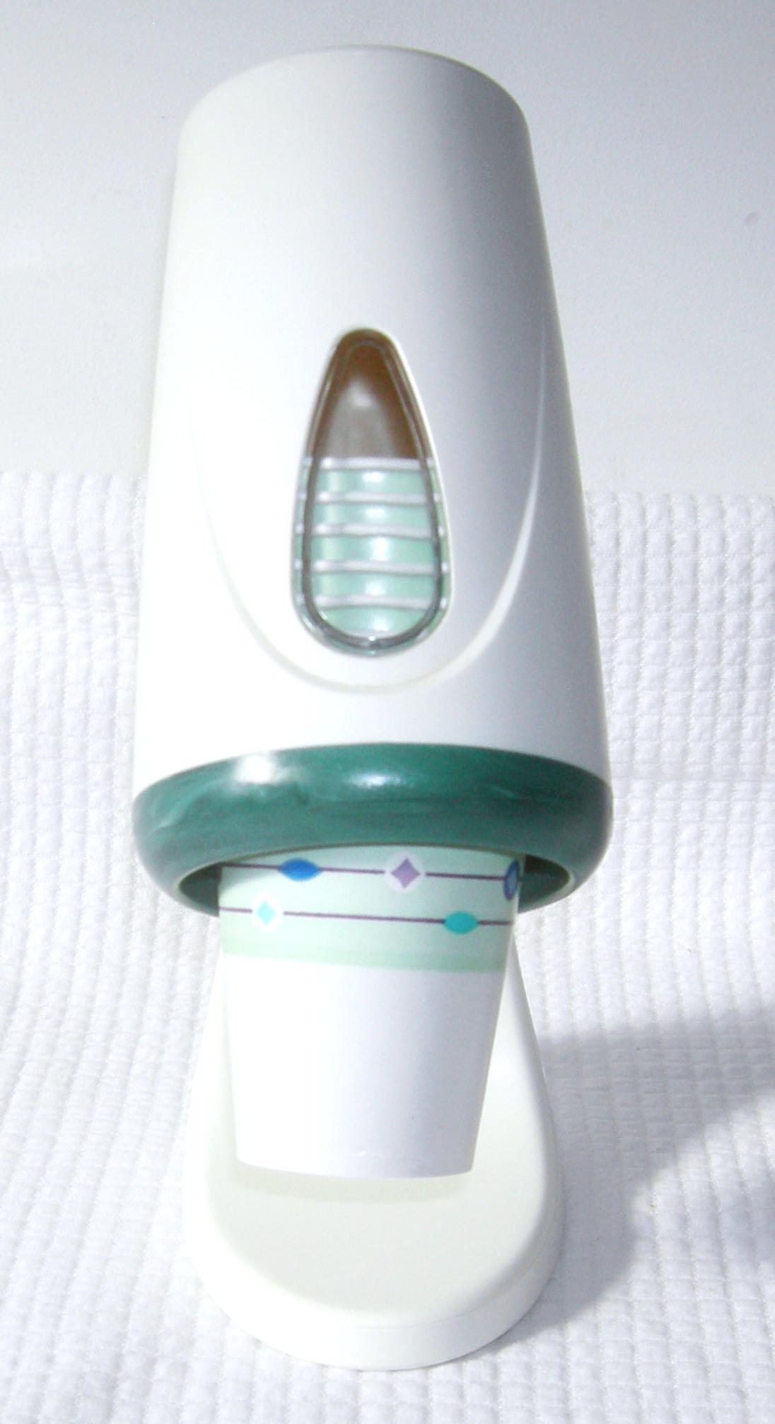 Vintage Dixie Cup Dispenser/ 5 Oz/ White Green/ Mod/ Atomic/ Etsy