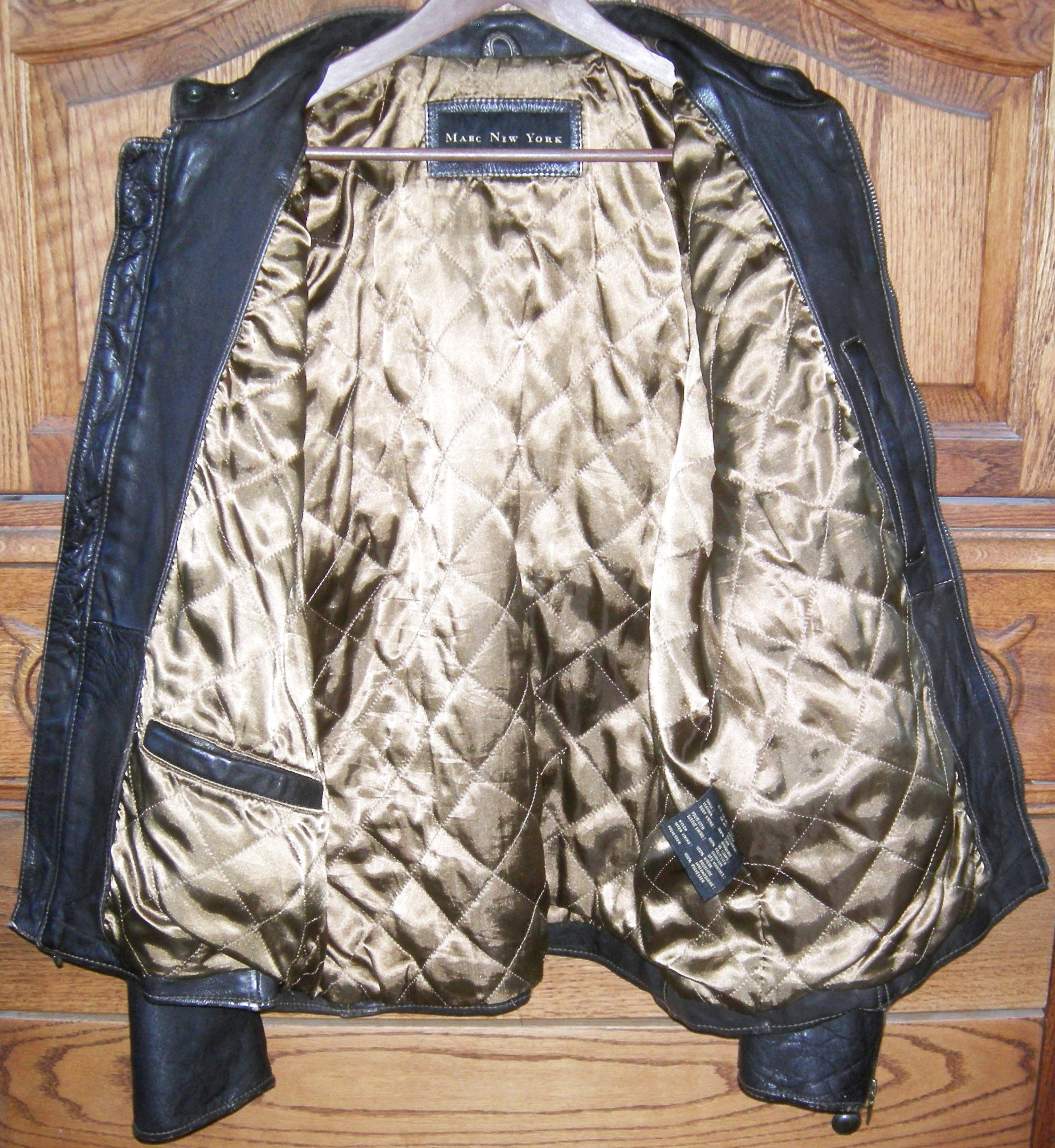 Vintage Marc New York Leather Moto Motorcycle Jacket New York 