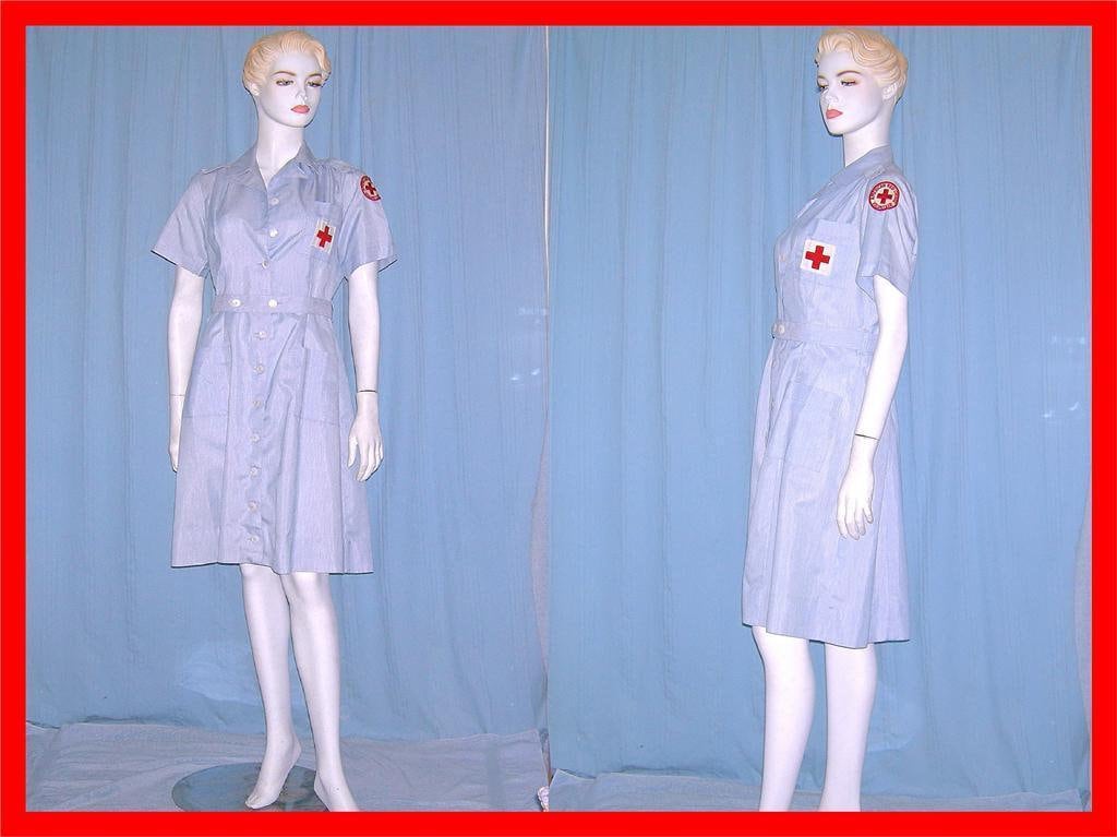 War Nurse Uniform/ww2 Red Cross Nurse Costume Cosplay 