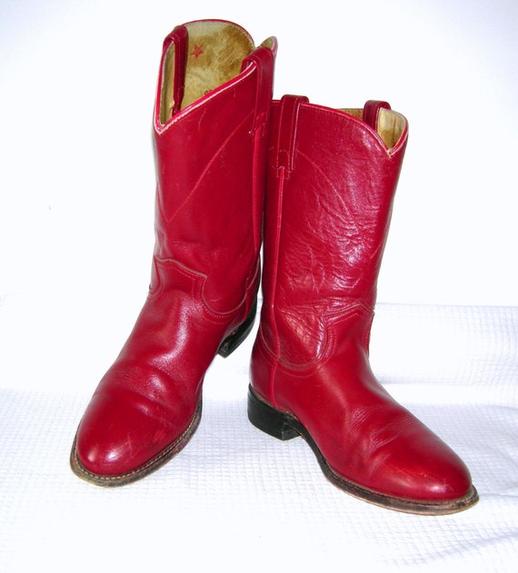 red justin roper boots