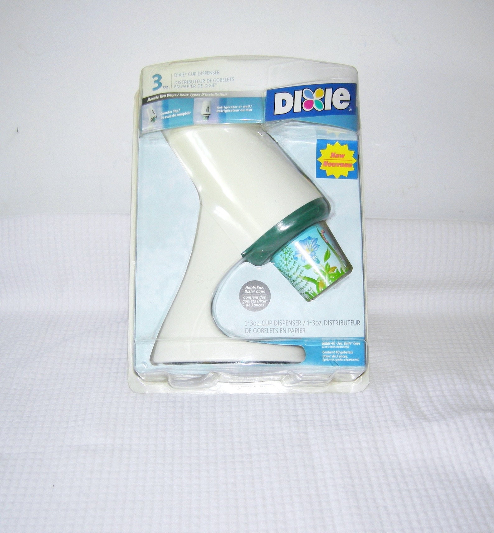 Vintage Dixie Cup Dispenser/ 5 Oz/ White Green/ Mod/ Atomic/ Etsy