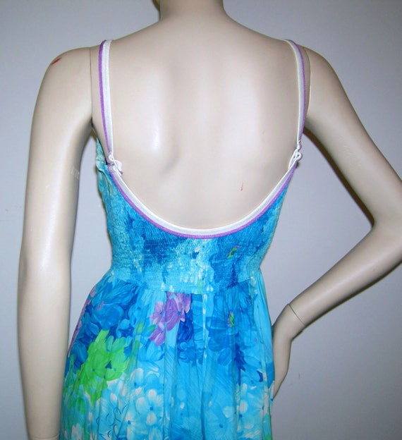 Vintage 1950s 60s De Weese Blue Hawaiian Deweese … - image 9