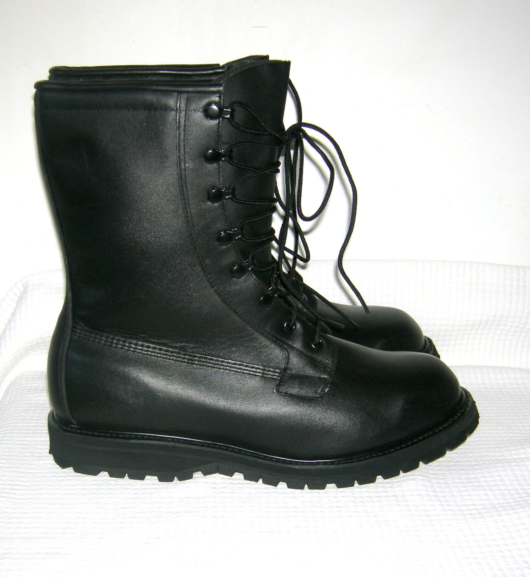 Military Patchwork combat boots