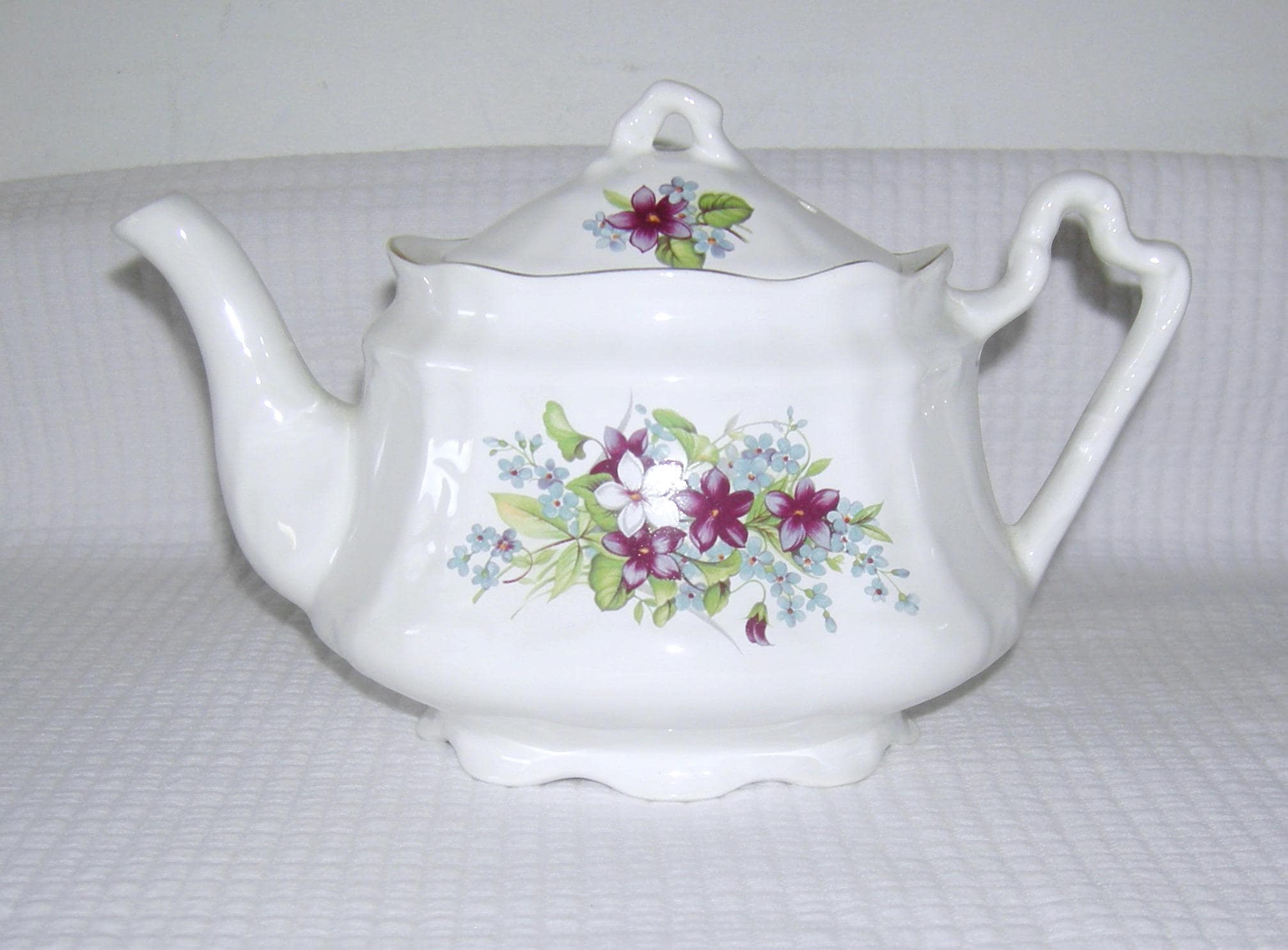 Vintage Arthur Wood and Sons Teapot/ Staffordshire England/ Violet