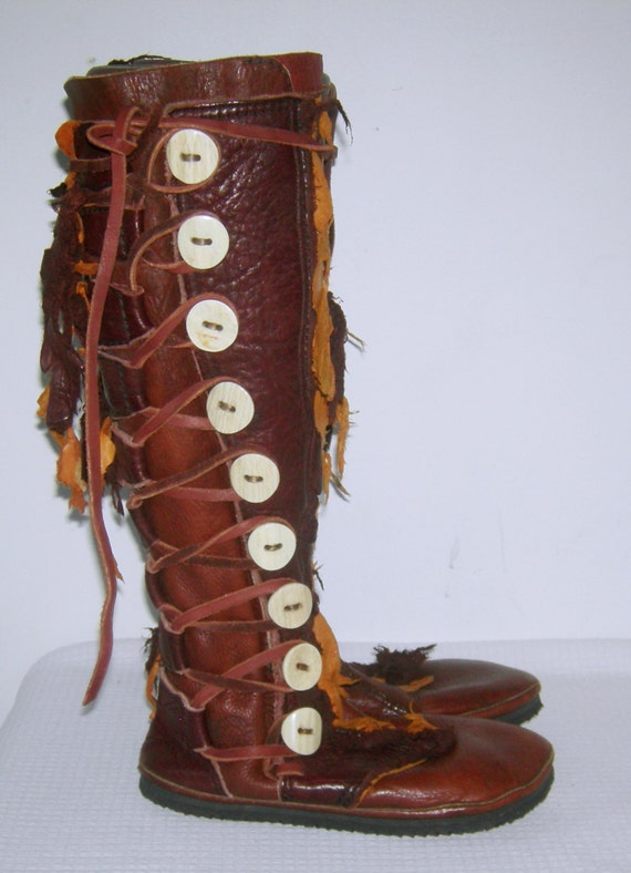 diy knee high moccasins