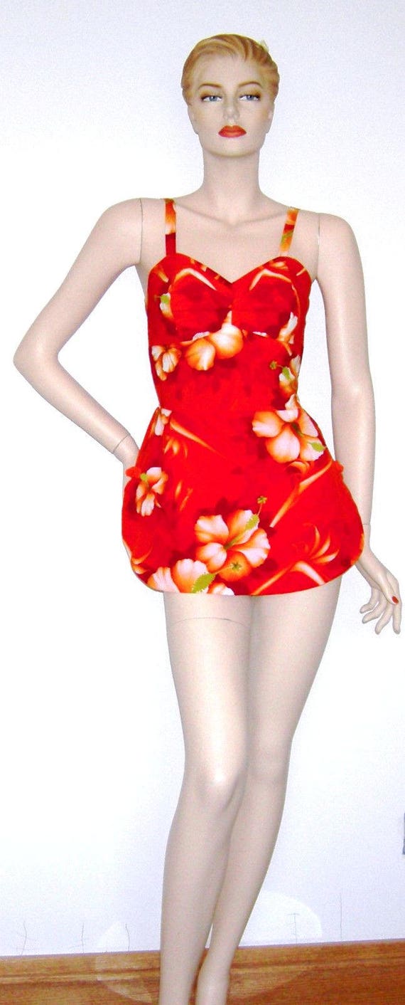 Vintage 1950s Swimsuit/ 1960s Hawaiian Bathingsuit