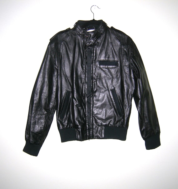 Rare Vintage Members Only Black Leather Europe Craft Rare Vintage Members Only Black Leather Europe Craft