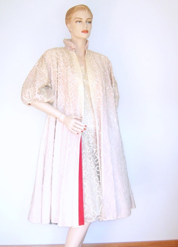 1950's Vintage Couture Sequined Dress and Coat a H