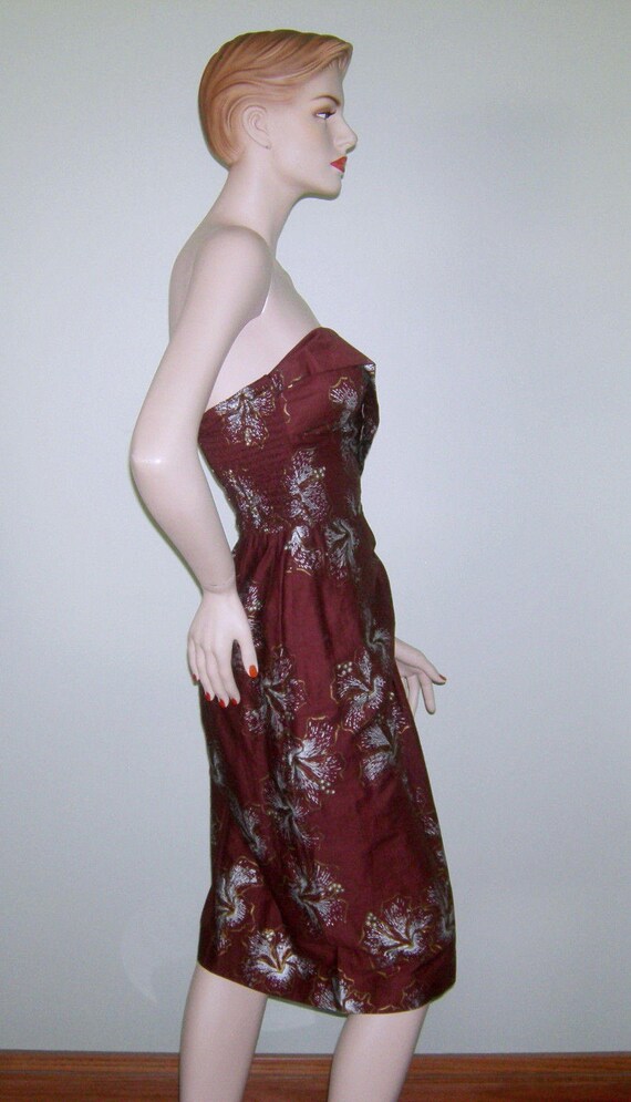 Vintage 1950s ALFRED SHAHEEN Sarong Hawaiian Dres… - image 7