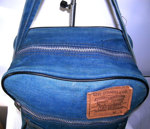 Vintage 1970s Levi's Orange Tab Jean Bag Airline … - image 3